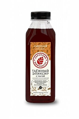 ЭКОПРОДУКТЫ Эликсир таёжный с чагой, пэт 500мл #1183986