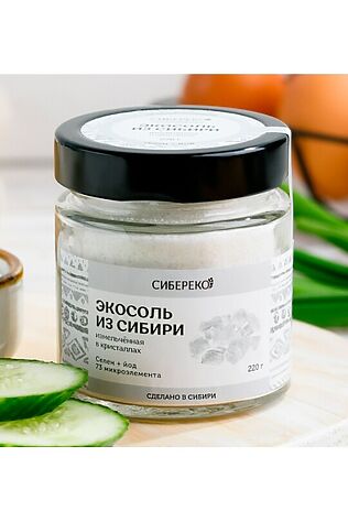 ЭКО-ПРОДУКТЫ Экосоль сибирская молотая (Селен+йод) банка 200г #1183996