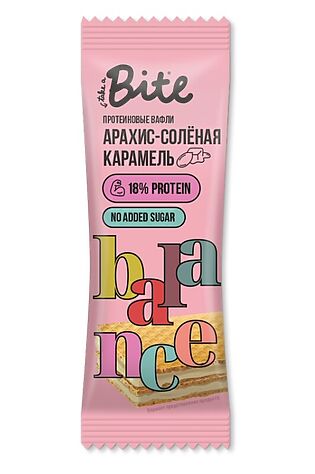 ЭКО-ПРОДУКТЫ Вафли протеиновые Bite 'Арахис - солёная карамель' 35г #1184295