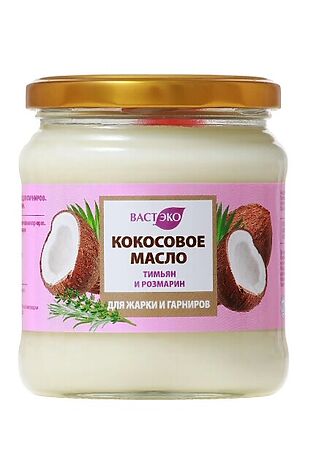 ЭКО-ПРОДУКТЫ Масло кокосовое для жарки 'Тимьян и Розмарин', банка 445мл #1184335