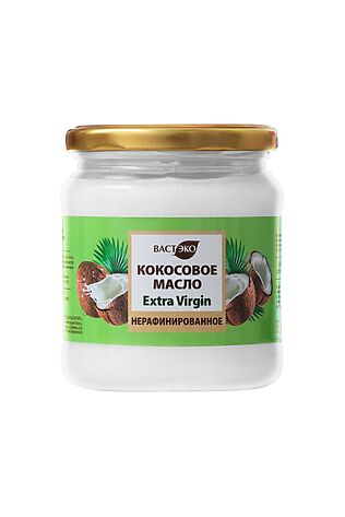 ЭКО-ПРОДУКТЫ Масло кокосовое нерафинированное Extra virgin, банка 450мл #1184337