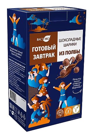 ЭКО-ПРОДУКТЫ Завтрак готовый из полбы Шоколадные шарики 200г #1184344