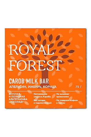 ЭКО-ПРОДУКТЫ Шоколад с кэробом Сarob milk bar без сахара 'апельсин, имбирь,корица' 75г #1184366
