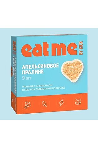 ЭКО-ПРОДУКТЫ Конфеты шоколадные 'Eat me' Апельсин и тыква в шоколаде Eat me 90г #1184376