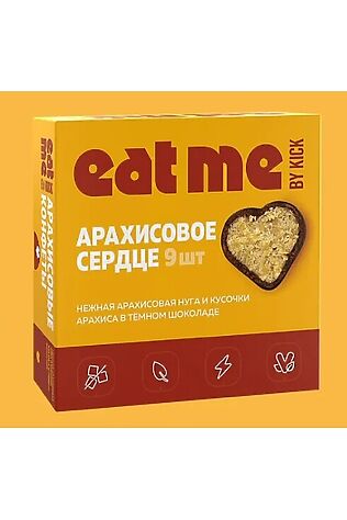ЭКО-ПРОДУКТЫ Конфеты шоколадные 'Eat me' Арахисовое сердце Eat me 90г #1184377