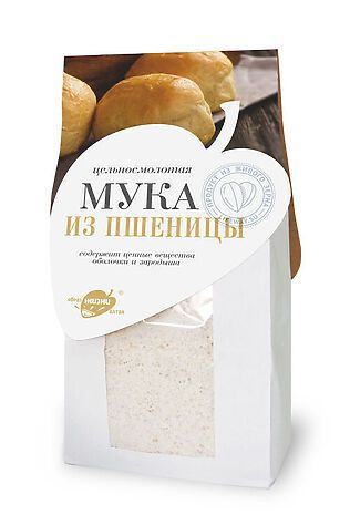 ЭКО-ПРОДУКТЫ Мука пшеничная цельносмолотая 500г #1184403
