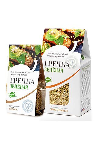 ЭКО-ПРОДУКТЫ Гречка зелёная для проращивания 500г #1184407