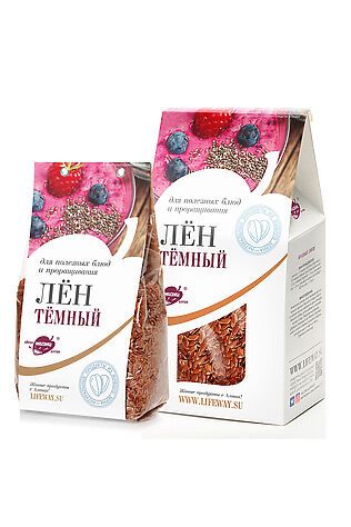 ЭКО-ПРОДУКТЫ Лён семена для проращивания 500г #1184408