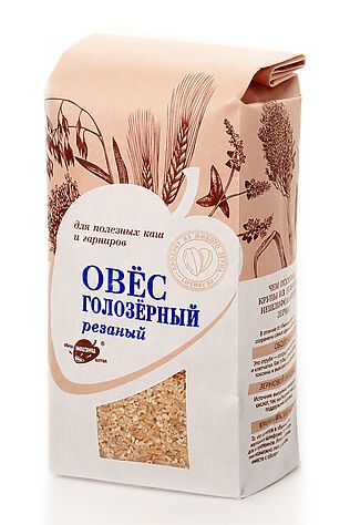 ЭКОПРОДУКТЫ Овёс голозерный зерно резаное 500г #1184410