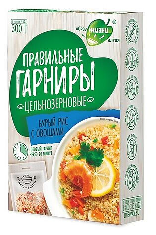 ЭКО-ПРОДУКТЫ Рис бурый с овощами 300г #1184421