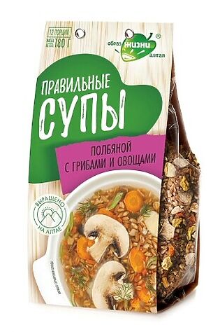 ЭКО-ПРОДУКТЫ Суп полбяной с грибами и овощами 180г #1184425