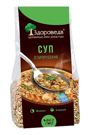 ЭКО-ПРОДУКТЫ Суп Cтарорусский из полбы и зеленой чечевицы 250г #1184462