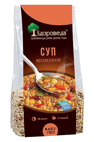 ЭКО-ПРОДУКТЫ Суп Мексиканский с рисом и кукурузой 250г #1184467