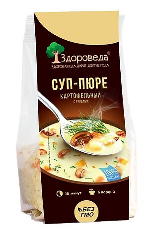 ЭКО-ПРОДУКТЫ Суп-пюре Картофельный с грибами 110г #1184470