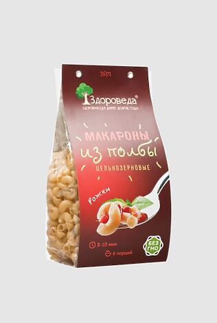 ЭКО-ПРОДУКТЫ Макароны полбяные 'Рожки' ц/з 350г #1184747