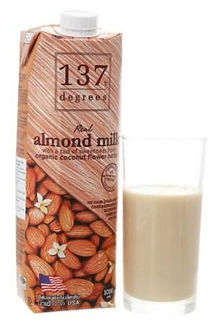 ЭКОПРОДУКТЫ Молоко миндальное с нектаром кокосовых соцветий 137 Degrees 1000мл #1184755