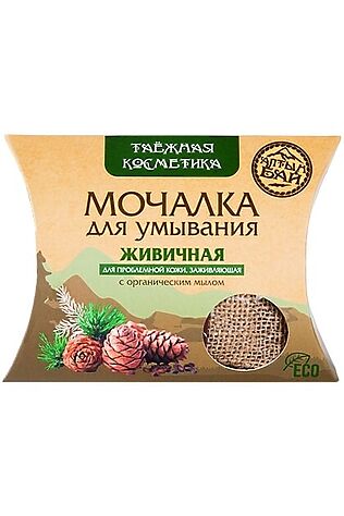 ЭКО-ПРОДУКТЫ Мочалка для умывания 'Живичная' 60г #1184941