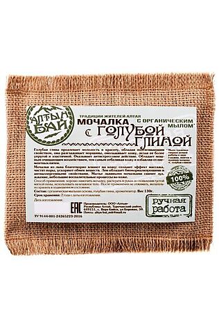 ЭКО-ПРОДУКТЫ Мочалка Голубая глина, с органическим мылом 130г #1184947