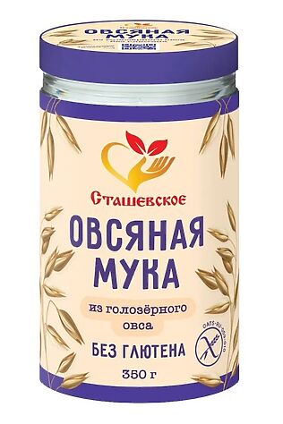 ЭКО-ПРОДУКТЫ Мука овсяная из голозерного овса без глютена 350г #1184996