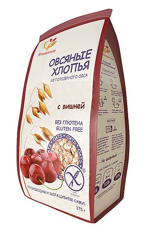 ЭКО-ПРОДУКТЫ Хлопья овсяные с вишней без глютена 375г #1185000