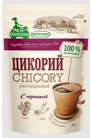 ЭКО-ПРОДУКТЫ Цикорий натуральный с черникой Bionova 100г #1185074