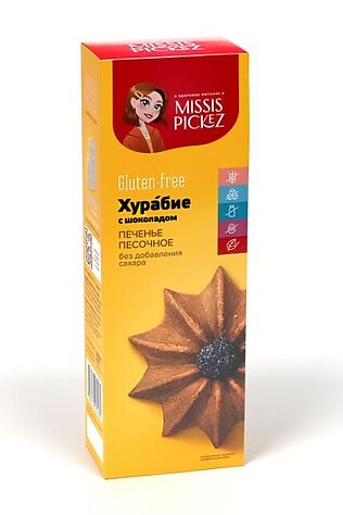 ЭКО-ПРОДУКТЫ Печенье Хурабие с шоколадом Missis Pickez 100г #1185119