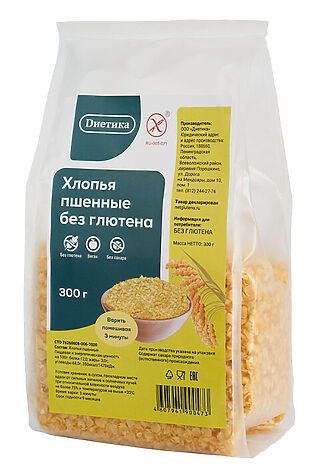 ЭКО-ПРОДУКТЫ Хлопья пшённые 'Диетика' 300г #1185189