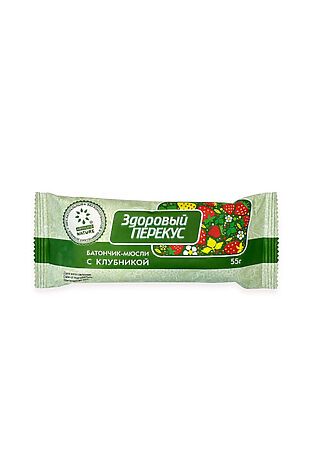 ЭКО-ПРОДУКТЫ Батончики-мюсли клубника 'Здоровый Перекус' ш/б 55г #1187123