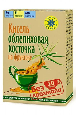 ЭКО-ПРОДУКТЫ Кисель detox bio Active Облепиховая косточка 10пак. 250г #1187200
