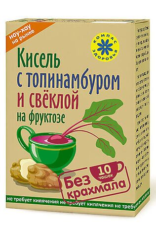 ЭКО-ПРОДУКТЫ Кисель овсяно-льняной 'С Топинамбуром и свёклой' с фруктозой 150г #1187202
