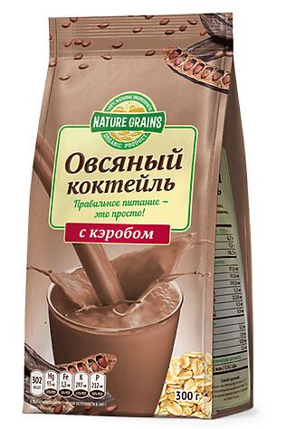 ЭКО-ПРОДУКТЫ Коктейль овсяный с кэробом 300г #1187205