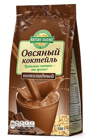 ЭКО-ПРОДУКТЫ Коктейль овсяный с шоколадом 300г #1187206
