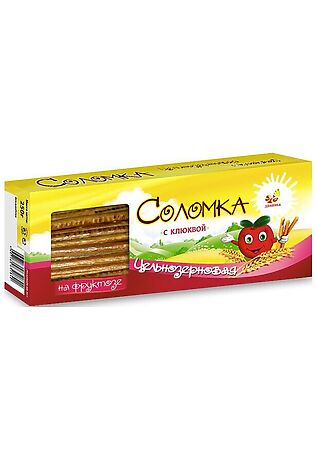 ЭКО-ПРОДУКТЫ Соломка ц/з с клюквой на фруктозе 200г #1187271