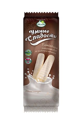 ЭКО-ПРОДУКТЫ Батончик 'УмСладости' с сливочной начинкой в белой глазури 20г #1187277