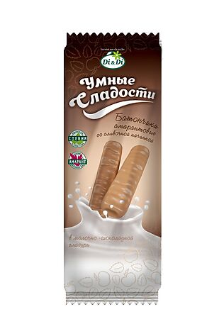 ЭКО-ПРОДУКТЫ Батончик 'УмСладости' с сливочной начинкой в молочно-шок глазури 20г #1187278