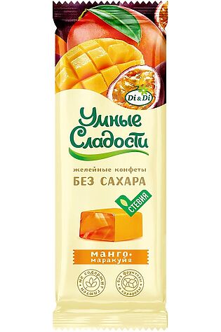 ЭКО-ПРОДУКТЫ Конфеты 'УмСладости' желейные Манго-маракуйя 90г #1187281