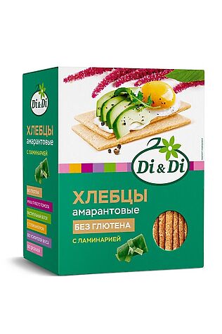 ЭКО-ПРОДУКТЫ Хлебцы амарантовые кукурузно-рисовые с ламинарией 195г #1187295