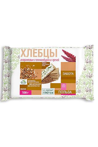 ЭКО-ПРОДУКТЫ Хлебцы амарантовые c гречей 100г #1187300