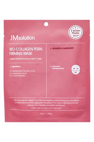 KRISTALLER Jmsolution Антивозрастная гидрогелевая маска для лица с коллагеном и PDRN / Bio-Collagen Pdrn Firming Mask, 34 г #1187504