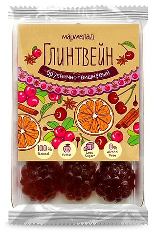 ЭКО-ПРОДУКТЫ Мармелад 'Ягодень' Глинтвейн, подложка 165г #1187657