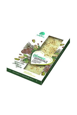 ЭКО-ПРОДУКТЫ Шоколад цветной (белый) с Фисташкой и кедром 100г #1187665