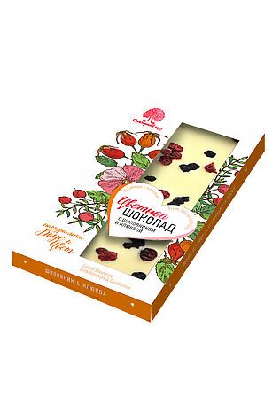 ЭКО-ПРОДУКТЫ Шоколад цветной (белый) с Шиповником и клюквой 100г #1187667