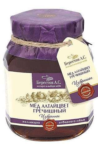 ЭКО-ПРОДУКТЫ Мёд 'Берестов А.С.' Гречишный ст.банка 500г #1187670