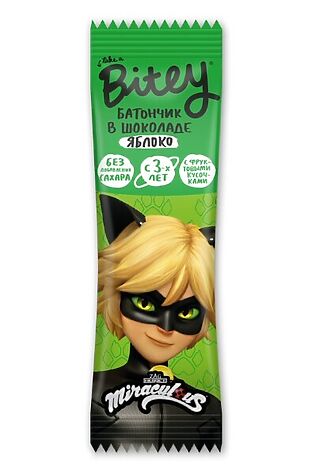 ЭКО-ПРОДУКТЫ Батончик Bitey 'Яблоко' в шоколаде 35гр #1187688