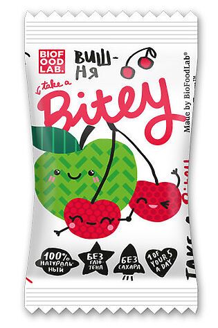 ЭКО-ПРОДУКТЫ Батончик Bitey яблоко-вишня детский 25г #1187690