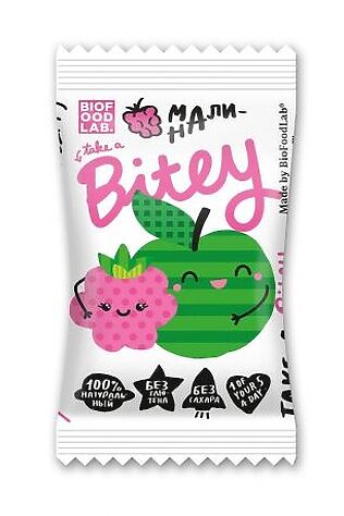 ЭКО-ПРОДУКТЫ Батончик Bitey яблоко-малина детский 25г #1187691