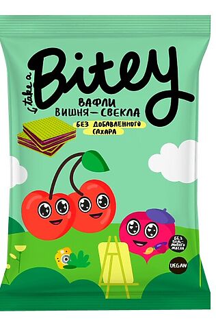 ЭКО-ПРОДУКТЫ Вафли Bitey Вишня-Свекла 35г #1187693