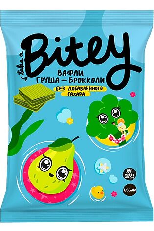 ЭКО-ПРОДУКТЫ Вафли Bitey Груша-Брокколи 35г #1187694