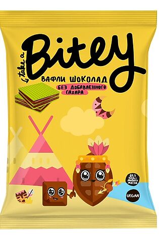 ЭКО-ПРОДУКТЫ Вафли Bitey Шоколад 35г #1187697
