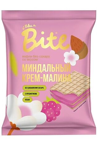 ЭКО-ПРОДУКТЫ Вафли Bite «Малина – миндальный крем» 30г #1187702